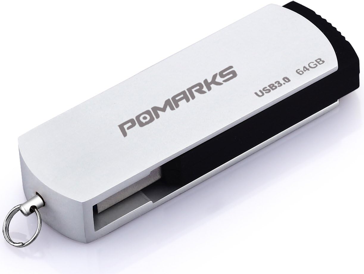 USB 3.0 Flash Drive 64GB, DataFortress 100MB/S High Read Speed Flash