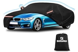 QUNSUNUS Waterproof Car Cover for M4/ 4 Series 420i 428i 430i 435i 440i /4 Coupe 2014-2024, Outdoor All Weather Full Exterior
