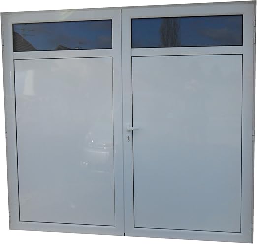 Garagentor Aluminium isoliert 2 Flügel Standard 2400 x 2000 mm weiß