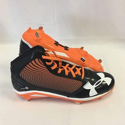 boys orange baseball cleats
