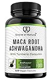 Maca Root, Ashwagandha Root Extract, Capsules for