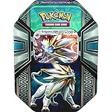Pokemon TCG: Legends of Alola Tin Card Game, Random Draw of Solgaleo Or Lunala, Styles May Vary