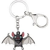 NEWEI Halloween Cute Anime Bat Keychain for Women Girls Purse Charms Gift