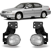 Maxcomotors Black Headlights Corner Lamps – 1997-2003 Chevy Malibu, Pair, Direct Fit
