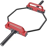 SELEWARE Trap Bar Hex Bar for Deadlift, Olympic Weight Lifting Trap Bar | 500 lbs Capacity, 3 Bolt Secure Sleeve Fixation, Ample Hand Clearance, Supports Deadlifts Squats Shrugs, Ideal for Home Gym