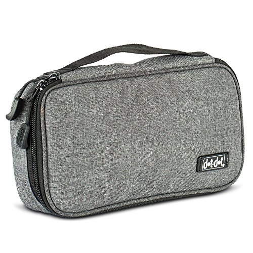 Electronics Organizer Travel Tech Case - Charge Cord, Slim Gadget, Charger Organizer Pouch Bag - Portable Cable Management Case