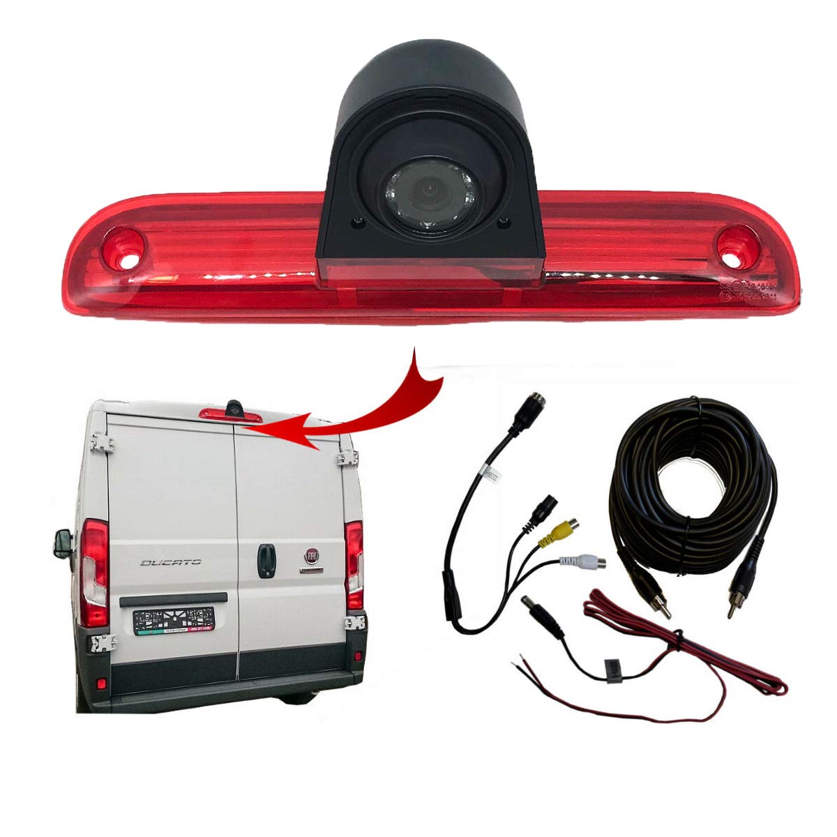 Dolphin Automotive Rear Reversing Camera For Fiat Ducato/Peugeot Boxer Van/Citroen Relay 2006 – 2023 (Camera Only)