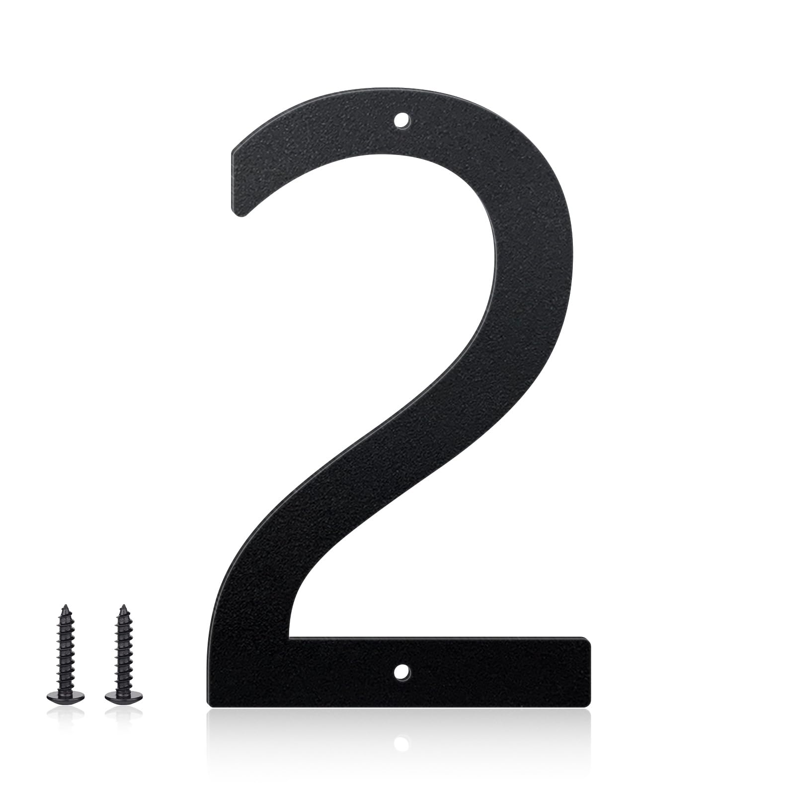 Photo 1 of 3" 4" 5" 6" 8" 10" House Numbers for Outside, Metal Letters for Outdoor Signs, Aluminum Address Letters and Numbers for House, Door, Garden or Office (4", 2)