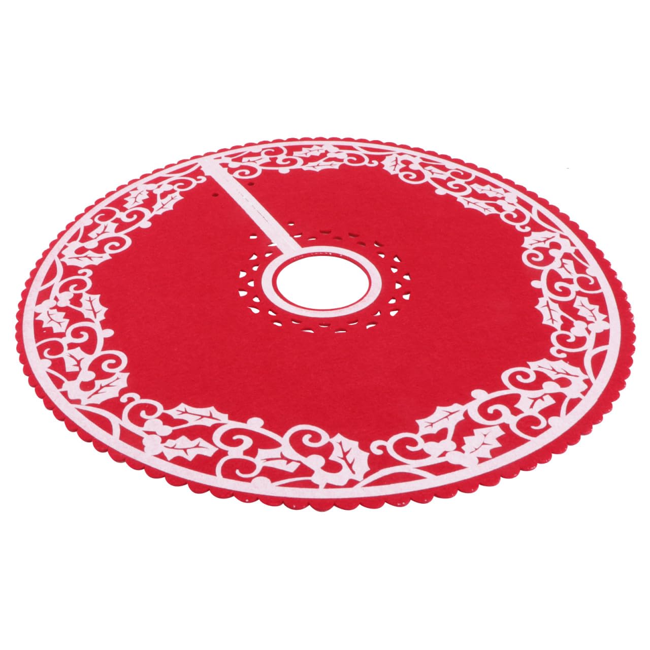 LIOOBO 1 pc 30cm Christmas Tree Skirt Chic Practical Creative Durable Tree Base Decoration Christmas Tree Decoration for Ball Prom Party (Small)