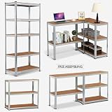 Royalswill Heavy Duty 5 Tier Boltless Garage Shelving Unit 875KG Capacity view 3