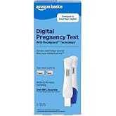 Amazon Basics Digital Pregnancy Test, Over 99% Accurate, Wide Tip for Easy Sampling, 2 Pack