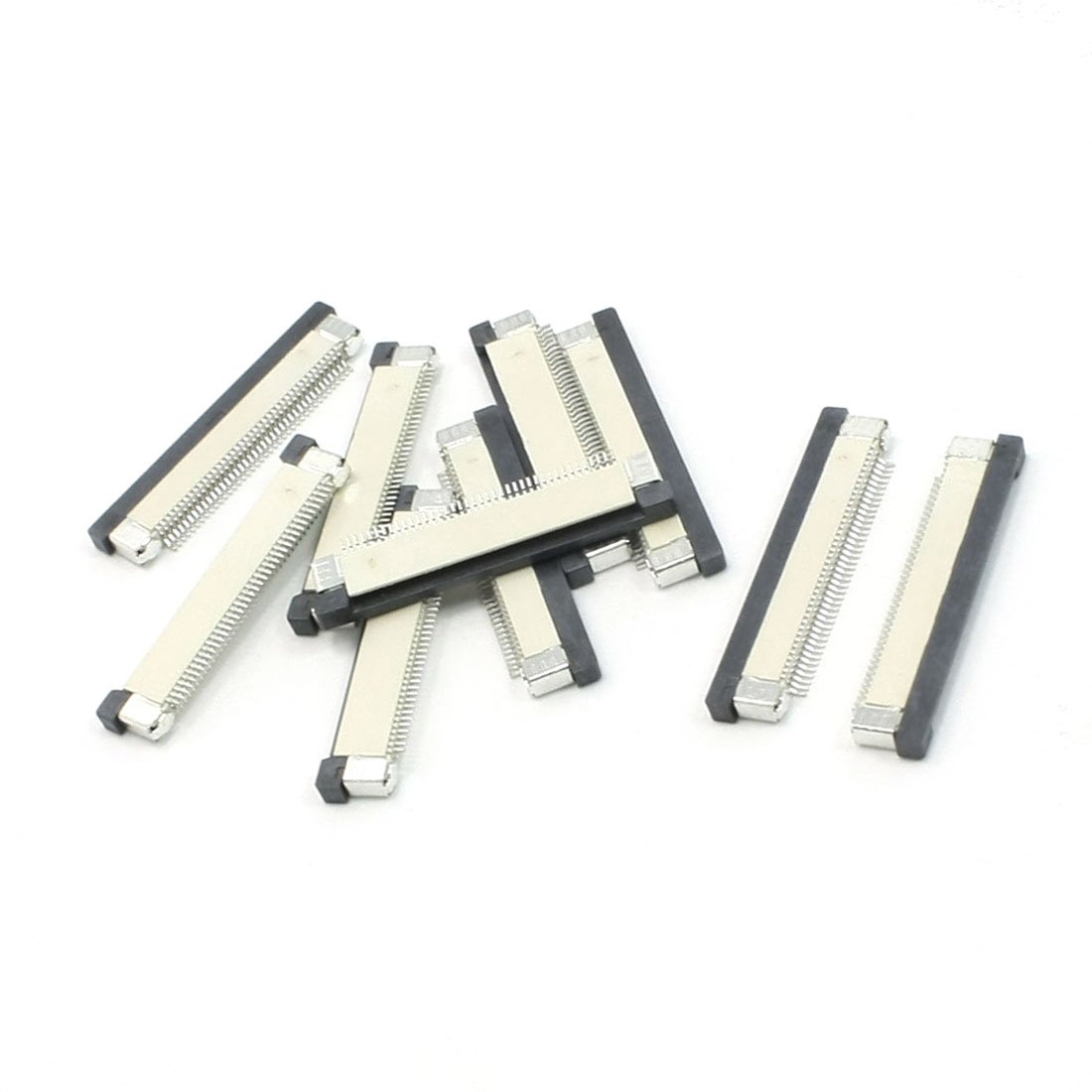 sourcing map 10 Pcs Single Row 0.5mm Pitch 40P Pin FPC FFC Connector for I/O Socket