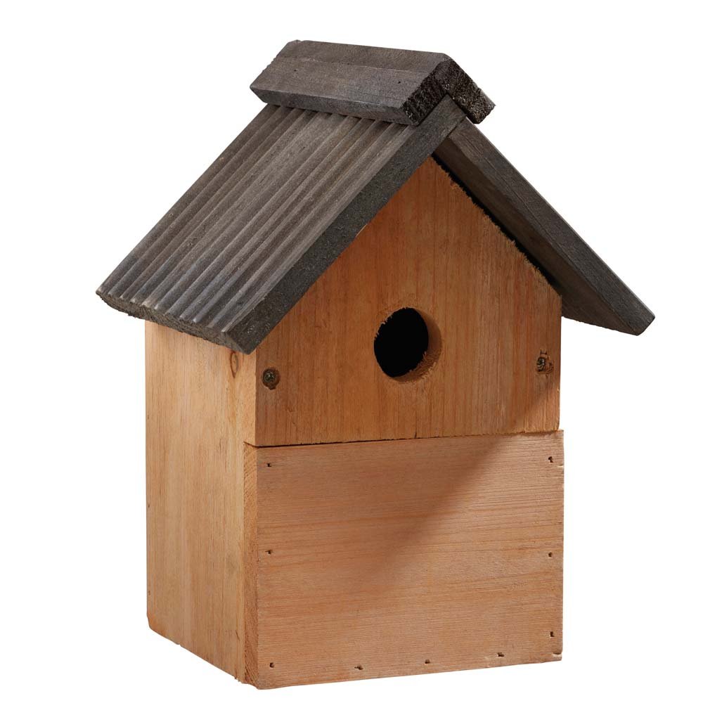 Buy Happy Beaks Wild Garden Bird Box, Traditional Wooden Bird House