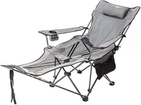 reclining camping chairs with footrest