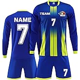 LAIFU Personalized Soccer Jerseys for Men Women Kids Adults Custom Soccer Shirt and Shorts with Name Number Logo