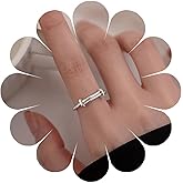 Eviarli Boho Knot Ring Knot Knuckle Ring Silver Knot Stacking Ring Minimal Finger Ring Vintage Adjustable Ring Jewelry for Women