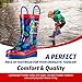 PJ Masks Little Boys' Character Printed Waterproof Easy-On Rubber Rain Boots - Size 7 Toddler