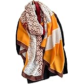 First Choose Cotton Linen Feeling Women Large Long Scarf Shawl Check Style Sunscreen Shawls Wraps Lightweight Pattern