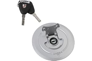 Minho Motorcycle Gas Cap with Lock Made of Aluminum Alloy Material Compatible with Honda Grom Msx125 SF,0pening Method: Filp-open