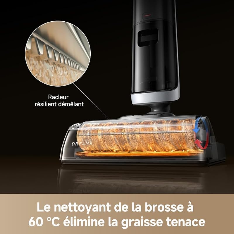 H14 Dual 5-en-1 Aspirateur Laveur, Solution à Rapport Intelligent