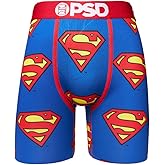 PSD Underwear Mens Boxer Briefs - DC Comics, Standard Length Pack & Singles, Soft & Breathable Boxer Briefs for Men