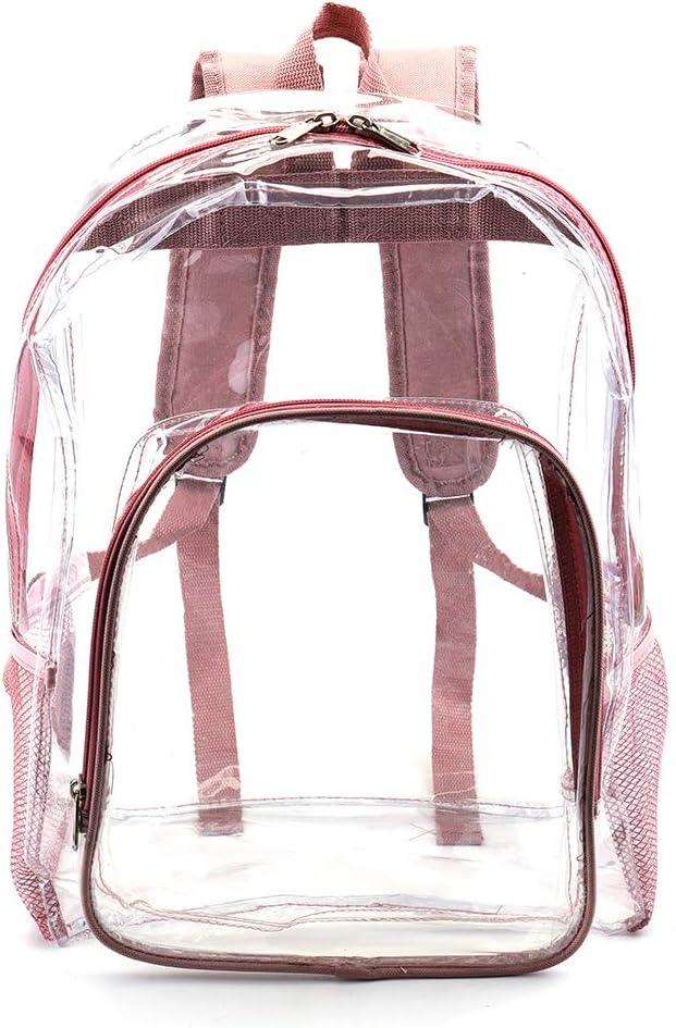 JOMPAROJOMPARO Rose Gold Clear Backpack