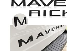 JHAZE Tailgate Inserts Letters Compatible for 2022 2023 Maverick,3D Raised & Strong Adhesive Decals Letters Rear Emblem Decal Sticker Compatible for Maverick Accessories - Matte Black