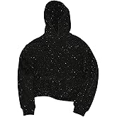 RoseSeek Men's Shiny Hoodies Long Sleeve Hooded Pullover Sweatshirts Casual Streetwear