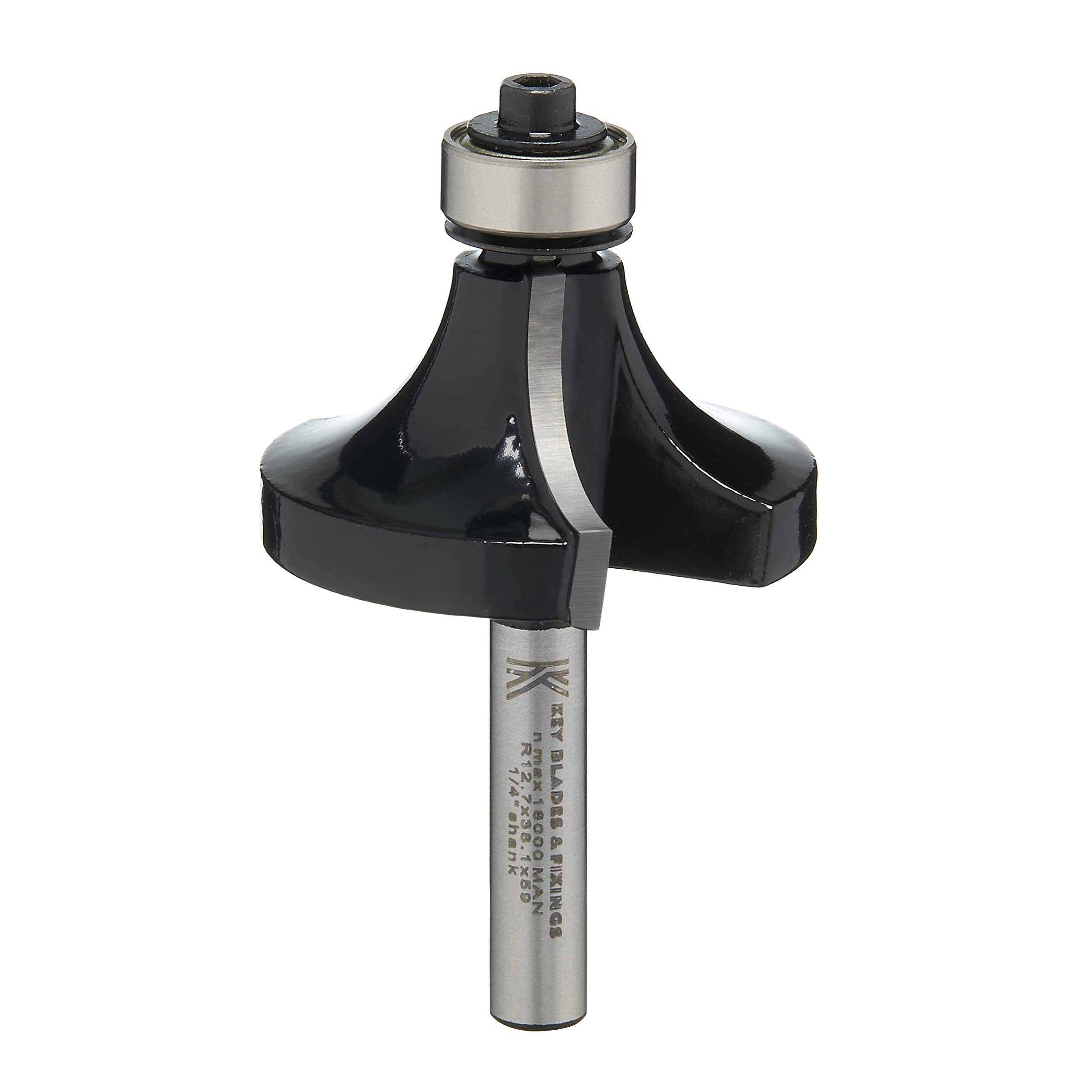 R12 Key Blades 1/4" Rounding Over Router Cutter 12.7MM Radius - R12 Radius Cutter for Bosch, Festool, Dewalt, Makita, Milwaukee and Many More Palm Router Cordless Corded Trend