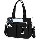 CALUOMATT Tote Bag for Women Canvas Handbags for Woman Crossbody Bags with Multiple Pockets