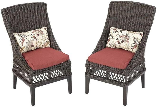 Amazon Com Hampton Bay Woodbury Patio Dining Chair With Dragon