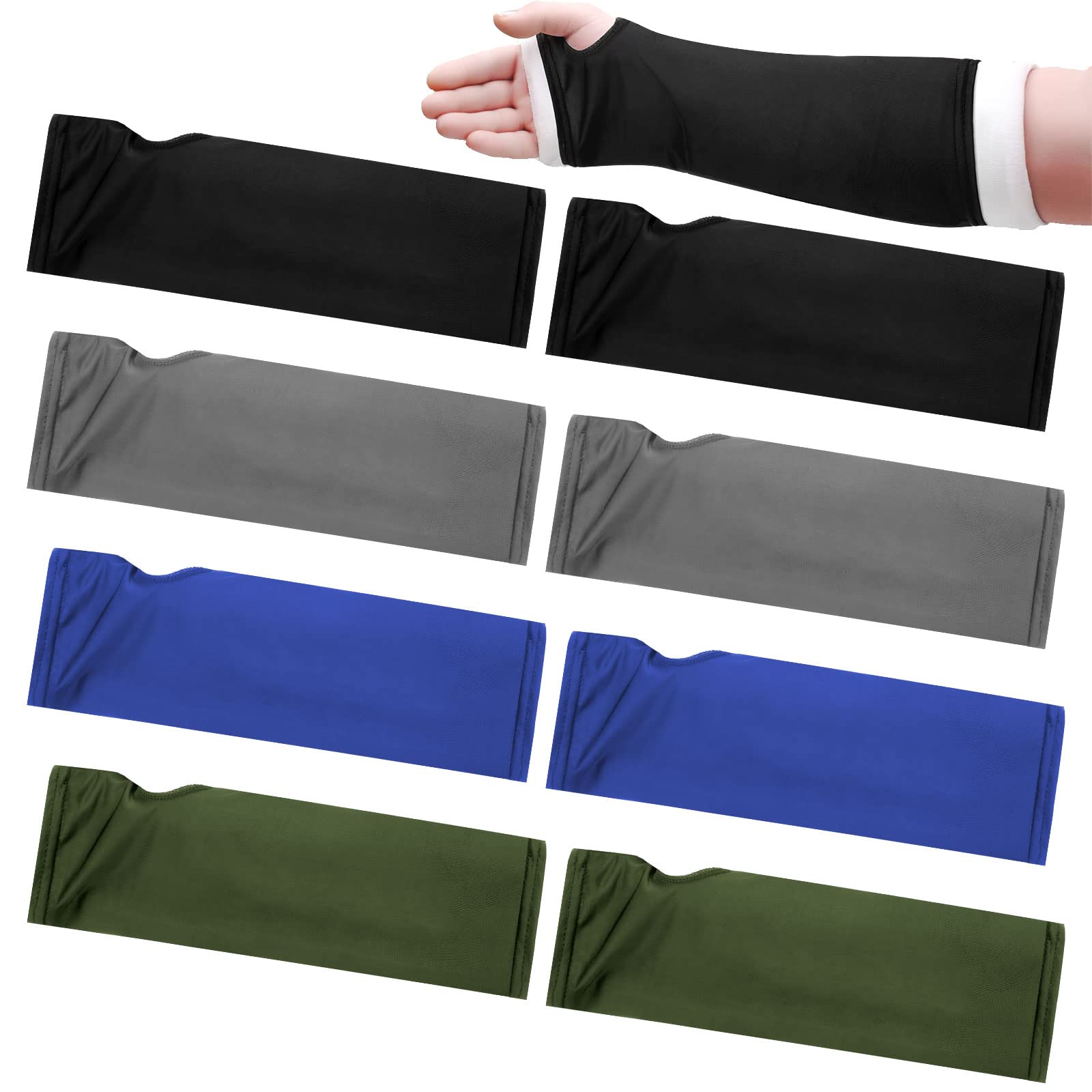 Photo 1 of Boao 8 Pcs Arm Cast Cover Protector Soft Elastic Cast Covers for Arm Sling Sleeve Reusable Washable Breathable Wrist Elbow(Mixed Colors,Classic)