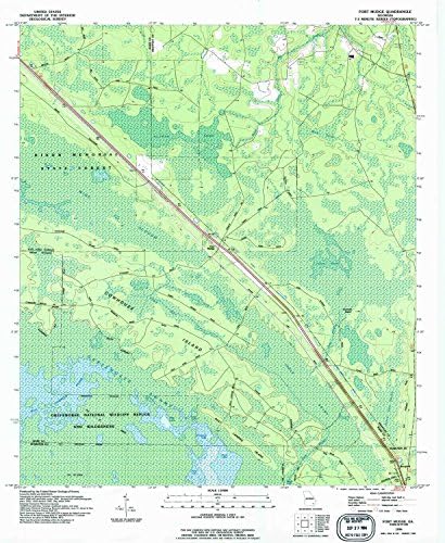 Fort Mudge GA topo map, 1:24000 scale, 7.5 X 7.5 Minute, Historical, 1994, updated 1994, 26.8 x 22 IN - Paper