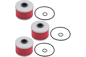 AloneGoer 3pcs Oil Filter O-Ring Compatible with 113 HF113 ATC250ES ATC350X TRX250 TRX300 TRX350 TRX400EX TRX420FE TRX450ES TRX500FE XL250R XL350R XL600R XR200R XR250R XR350R Motor Cycle