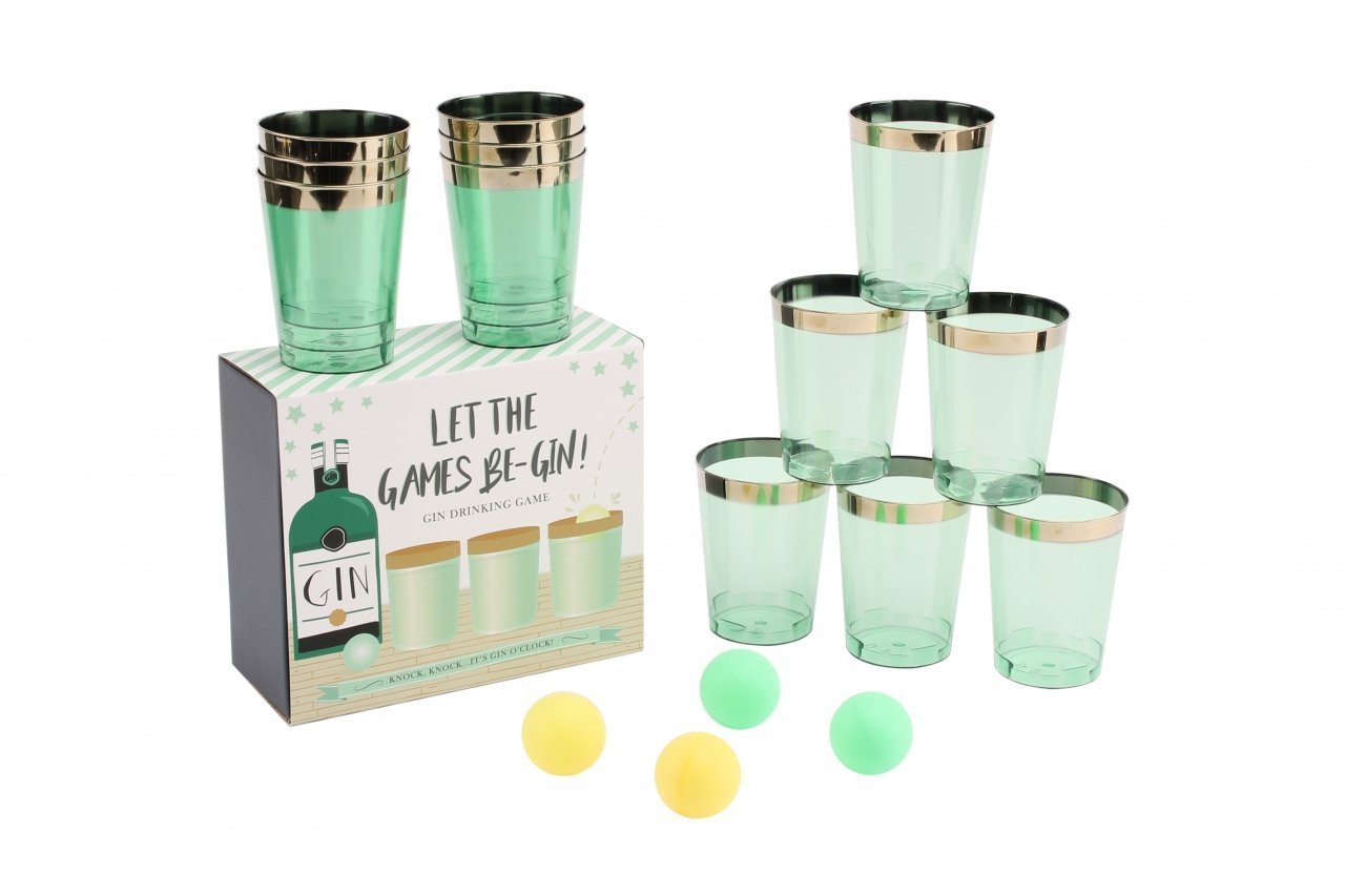 Let the Games Be-Gin Gin Pong Drinking Game - Ideal for Parties