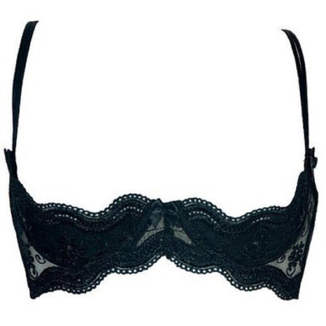 Shirley of Hollywood Plus Size Scalloped Embroidery Shelf Bra 331