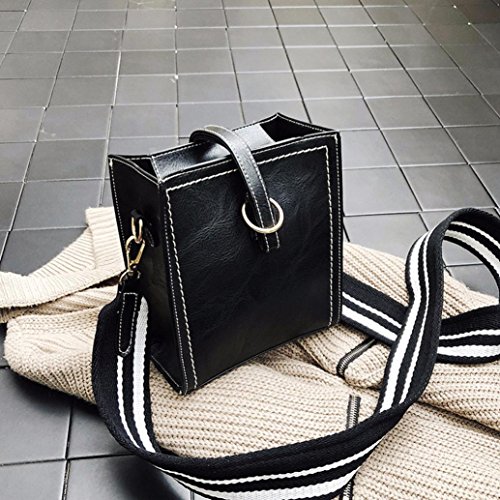 Hot!Women Summer Party Bags,Todaies Women Leather Shoulder Bag Messenger Satchel Tote Crossbody Bag Handbag (16cm(L)9cm(W)18cm(H), Black)