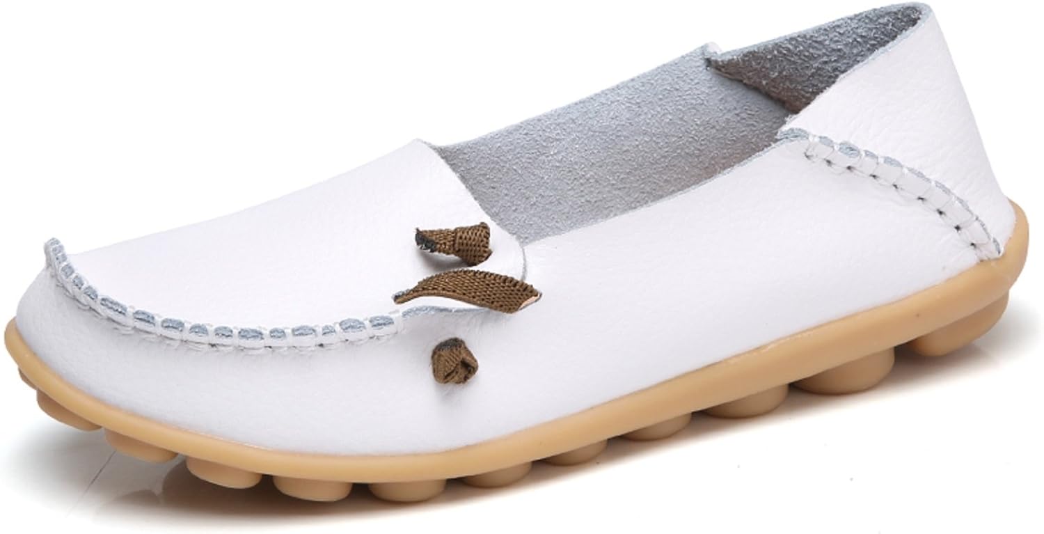 venuscelia women's natural comfort walking flat loafer