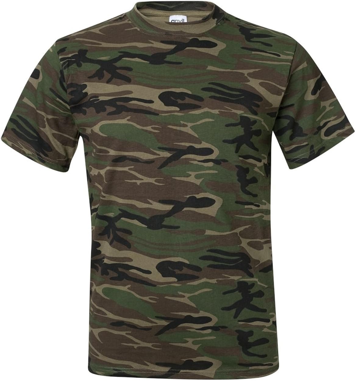 Amazon.com: Anvil Adult Camouflage Tee - Green Camo - 3XL: Clothing