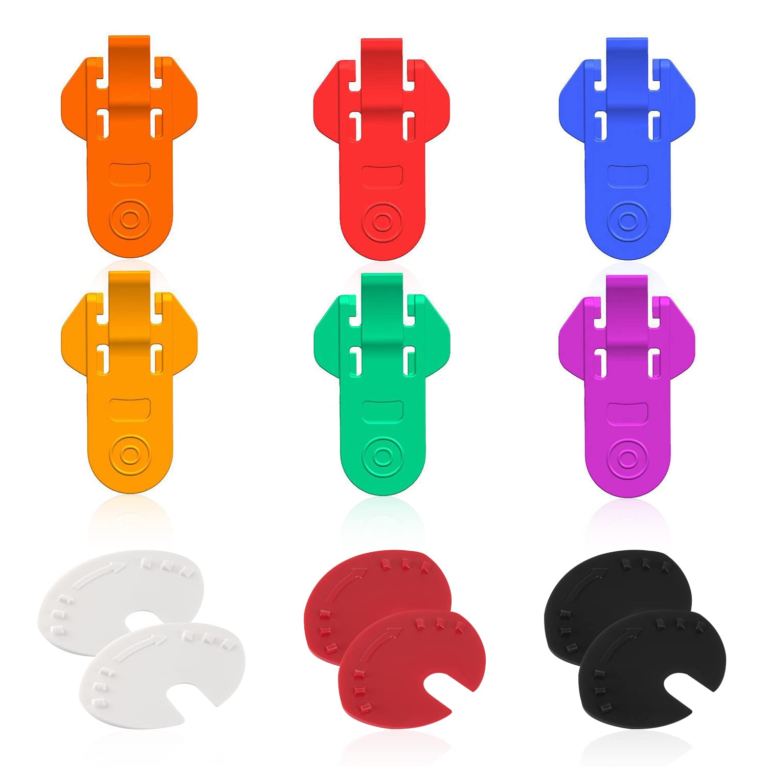 Pack of 6 Can Openers, Bottle Openers, 6 Pieces Can Sealer, Dust Cap, Airtight Cap, Suitable for Beer, Cola, Drinks, Freshness, Nails Protect