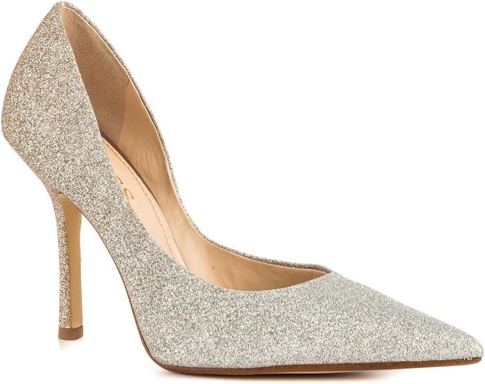 GUESS Shoes Carrie 5 Natural Multi Text Pumps