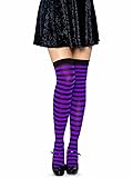 Leg Avenue Women’s Nylon Striped Thigh High