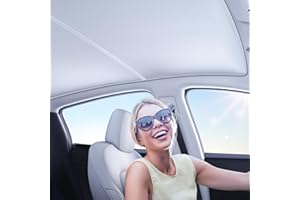 VICSEED [Superior Anti-UV & Sag-Free] Tesla Model Y Sunshade Roof with Storage Bag, Heat Insulation Sunroof Shade for Tesla Model Y Accessories Only Fit for 2024 2023 2022 2021