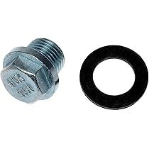 Dorman 090-086CD Steel Engine Oil Drain Plug with Gasket, M12-1.25 SO, Head Size 3/4-in