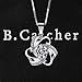B.Catcher Silver Necklace for Women Clover Pendant Necklace 925 Sterling Silver Cubic Zirconia with 45cm Chain