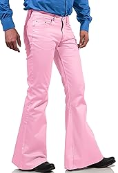 EVEDESIGN 70s Disco Pants for Men,Mens Bell Bottom