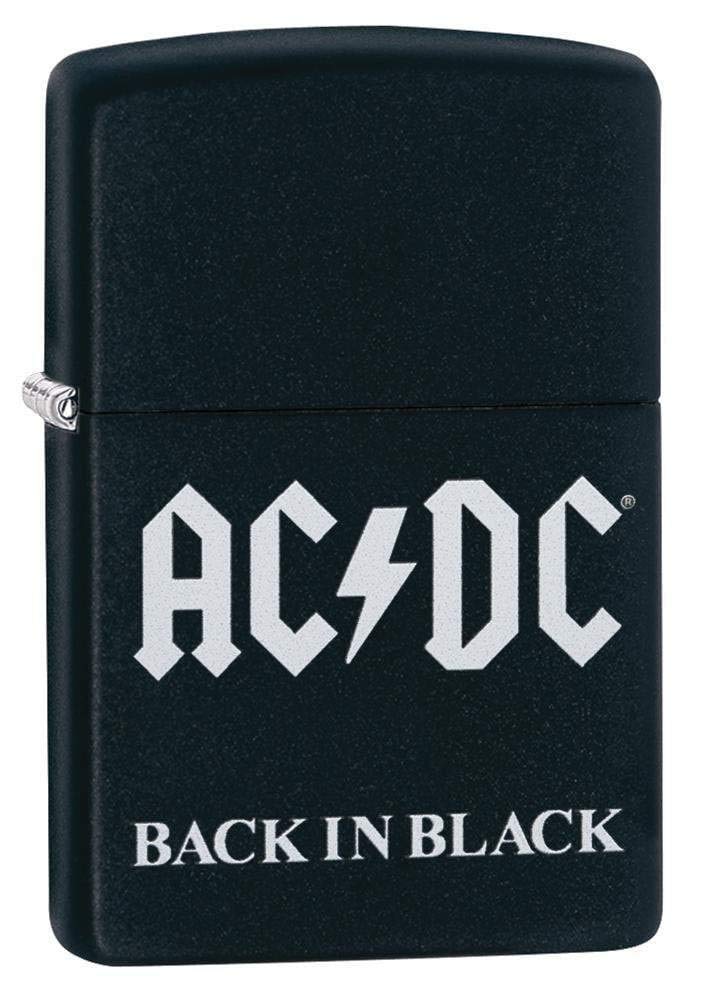 Zippo AC/DC Black Matte Pocket Lighter