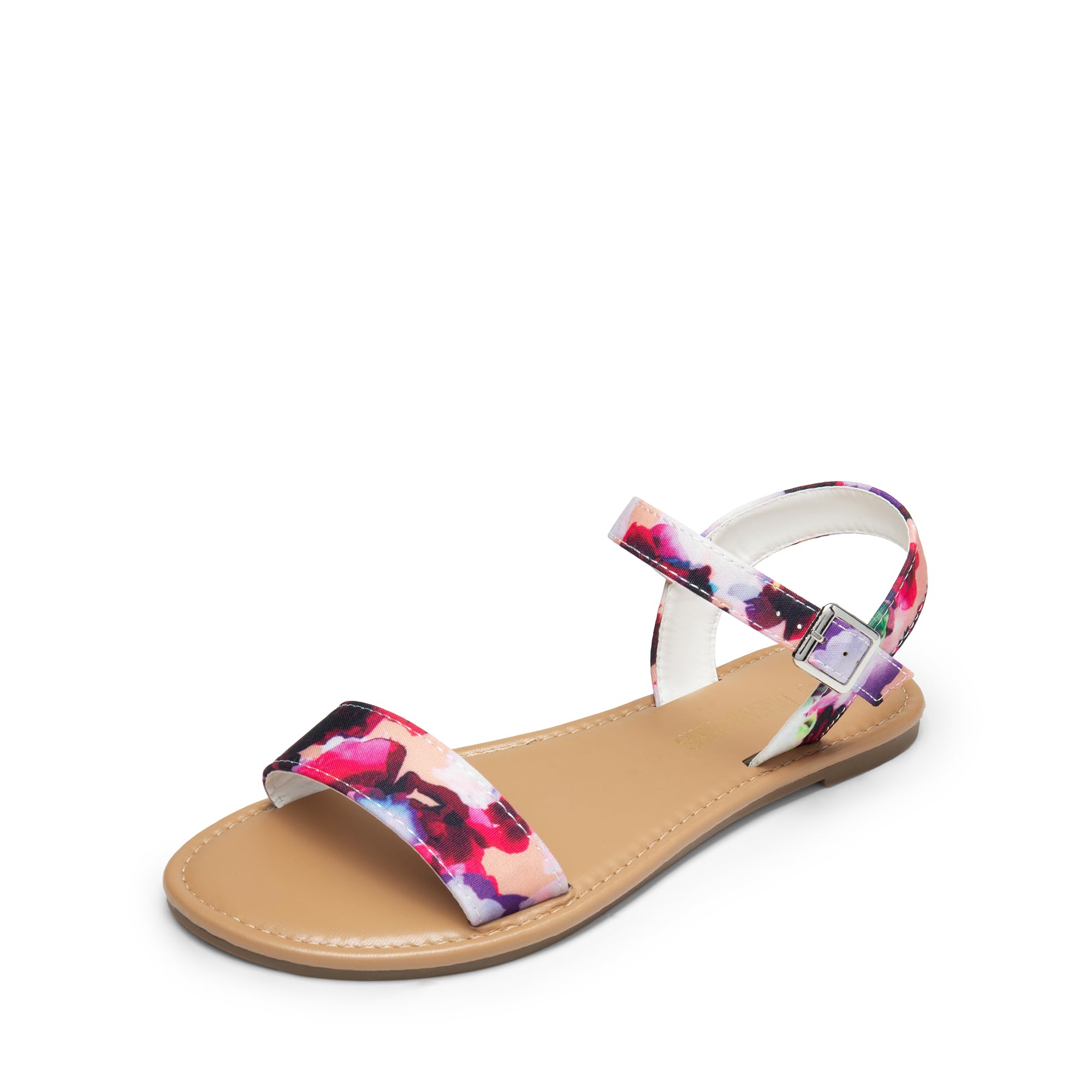 DREAM PAIRS Women's Ankle Strap Flat Sandals Open