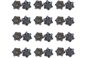 CuiCanfla 24 Pcs Golf Shoe Spikes Replacement - Outdoor Rubber Anti-Skid Stinger Cleats Accessories
