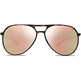 SOJOS Classic Polarized Aviator Ultra Lightweight Flexible Men Women Sunglasses JOURNEY SJ2065